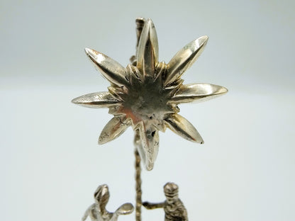 Zilveren miniatuur 3 koningenspel, R. Scheltens, Groningen, ca. 1860