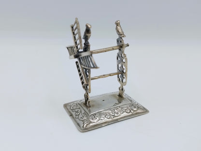 Zilveren miniatuur haalmolen, R. Scheltens, Groningen, ca. 1860