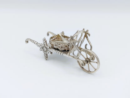 Miniatuur kruiwagen met vismand,  J. Verhoogt, Hoorn, ca. 1910