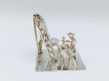 Miniatuur slagerijtafereel, J. Verhoogt, Hoorn, 1902