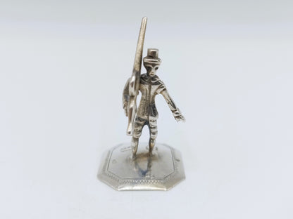 Zilveren miniatuur stadswacht, R. Scheltens, Groningen, ca. 1860