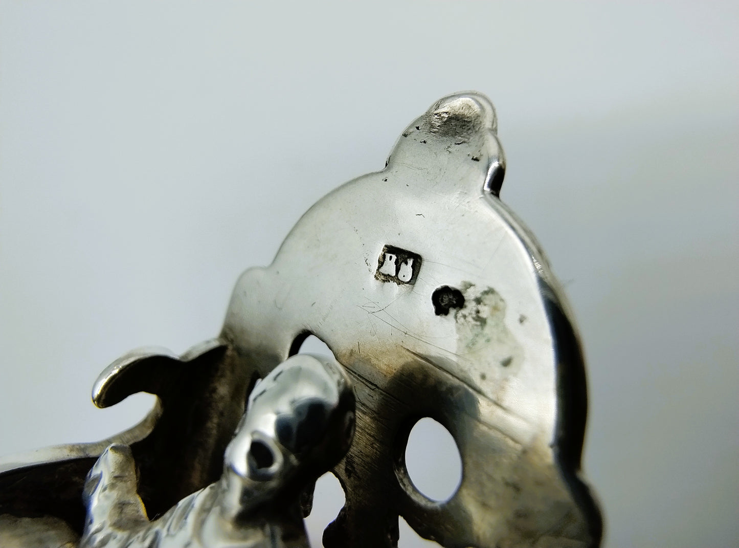 Zilveren miniatuur kinderstoel,  R. Scheltens, Groningen, ca. 1860
