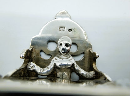 Zilveren miniatuur kinderstoel,  R. Scheltens, Groningen, ca. 1860