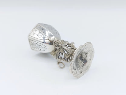 Zilveren miniatuur bokaal, R. Scheltens, Groningen, ca. 1860