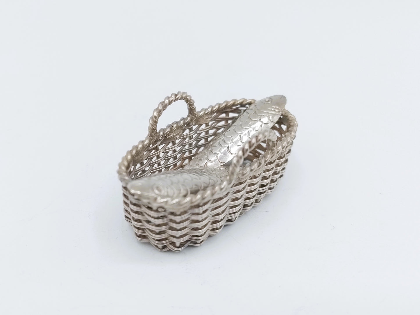 Zilveren miniatuur vismand, A.F. Westerwaal, Amsterdam, ca. 1910