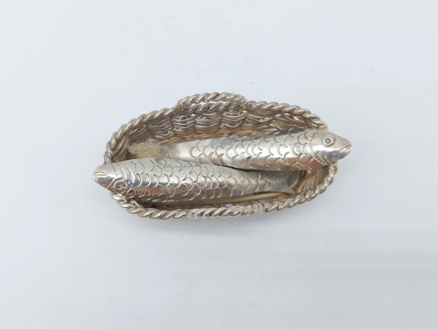 Zilveren miniatuur vismand, A.F. Westerwaal, Amsterdam, ca. 1910