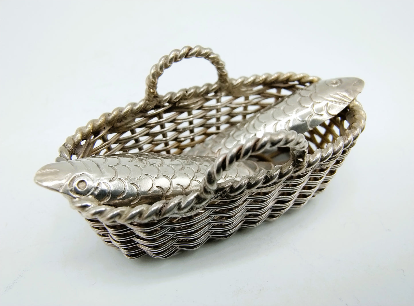 Zilveren miniatuur vismand, A.F. Westerwaal, Amsterdam, ca. 1910