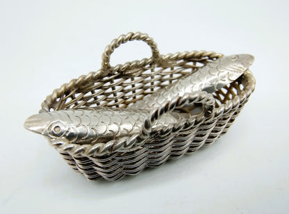 Zilveren miniatuur vismand, A.F. Westerwaal, Amsterdam, ca. 1910