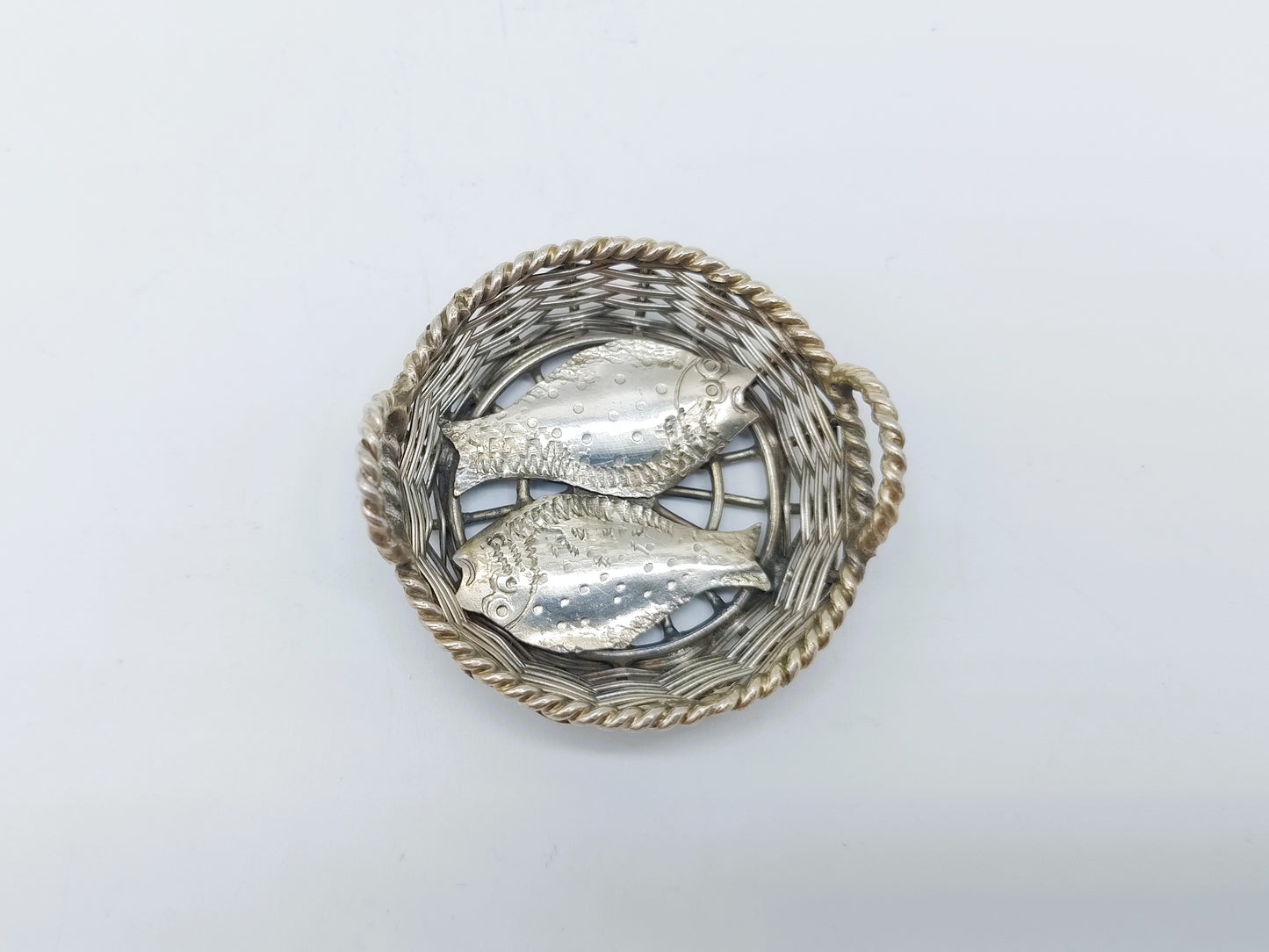 Zilveren miniatuur vismand, A.F. Westerwaal, Amsterdam, ca. 1910