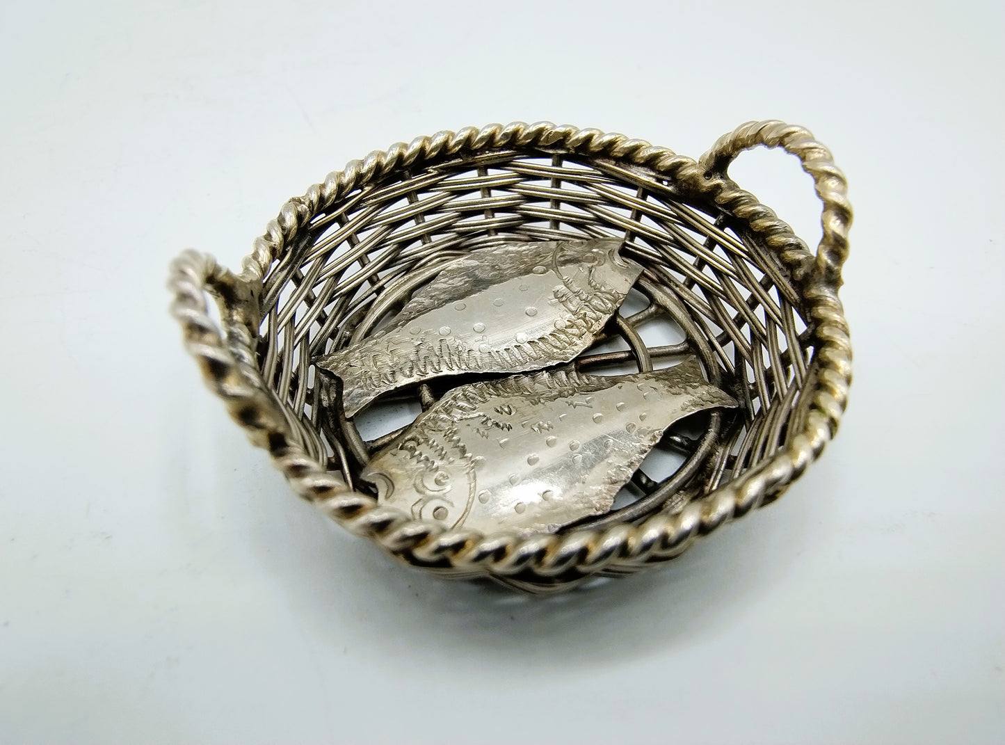 Zilveren miniatuur vismand, A.F. Westerwaal, Amsterdam, ca. 1910