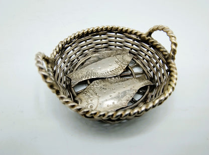 Zilveren miniatuur vismand, A.F. Westerwaal, Amsterdam, ca. 1910