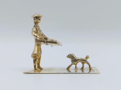 Zilveren miniatuur poppenverkoper,  A.F. Westerwaal, Amsterdam, ca. 1910