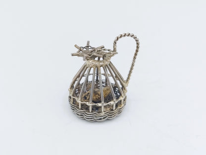 Zilveren miniatuur eendenkooi, A.F. Westerwaal, Amsterdam, ca. 1910