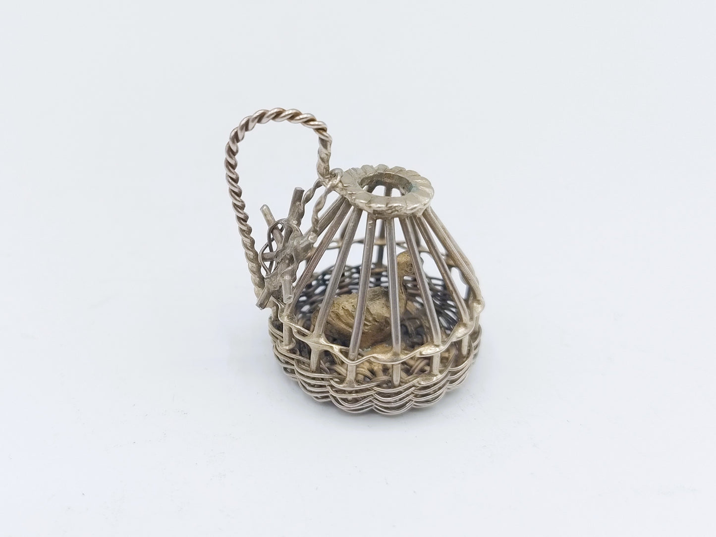 Zilveren miniatuur eendenkooi, A.F. Westerwaal, Amsterdam, ca. 1910