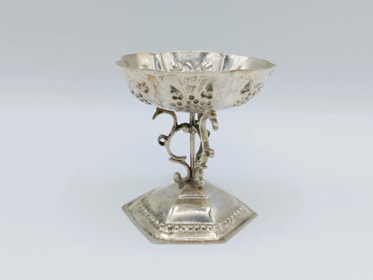 Zilveren miniatuur Tazza, R. Scheltens, Groningen, ca. 1860