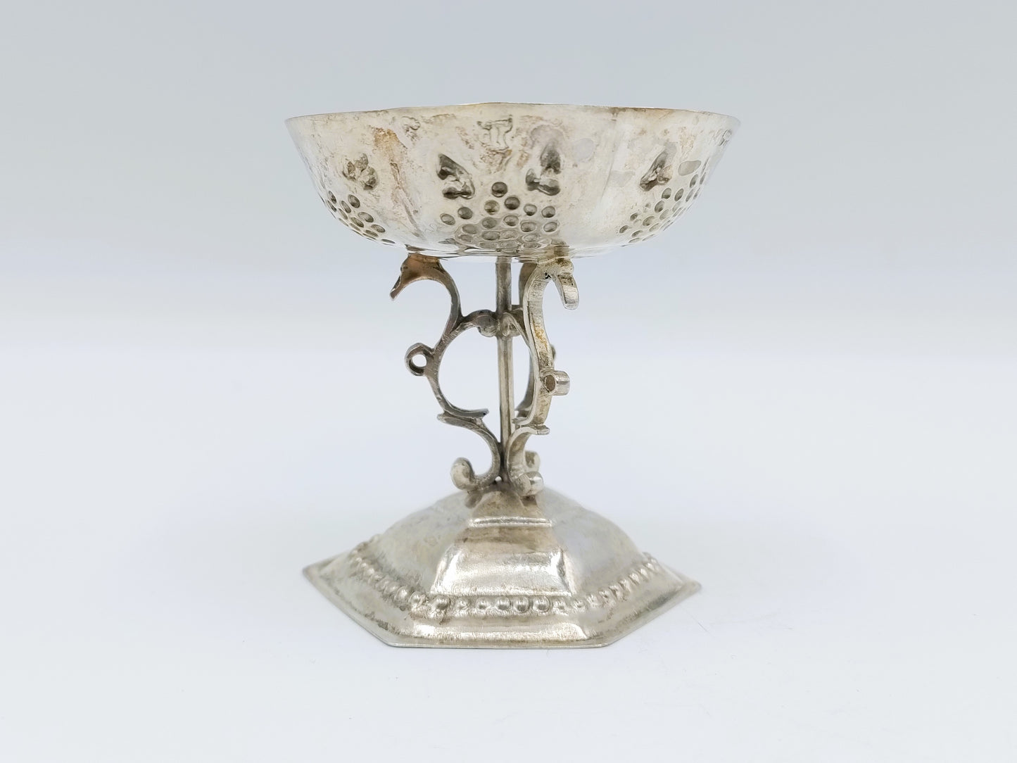 Zilveren miniatuur Tazza, R. Scheltens, Groningen, ca. 1860