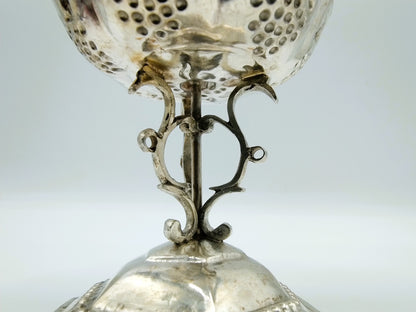 Zilveren miniatuur Tazza, R. Scheltens, Groningen, ca. 1860