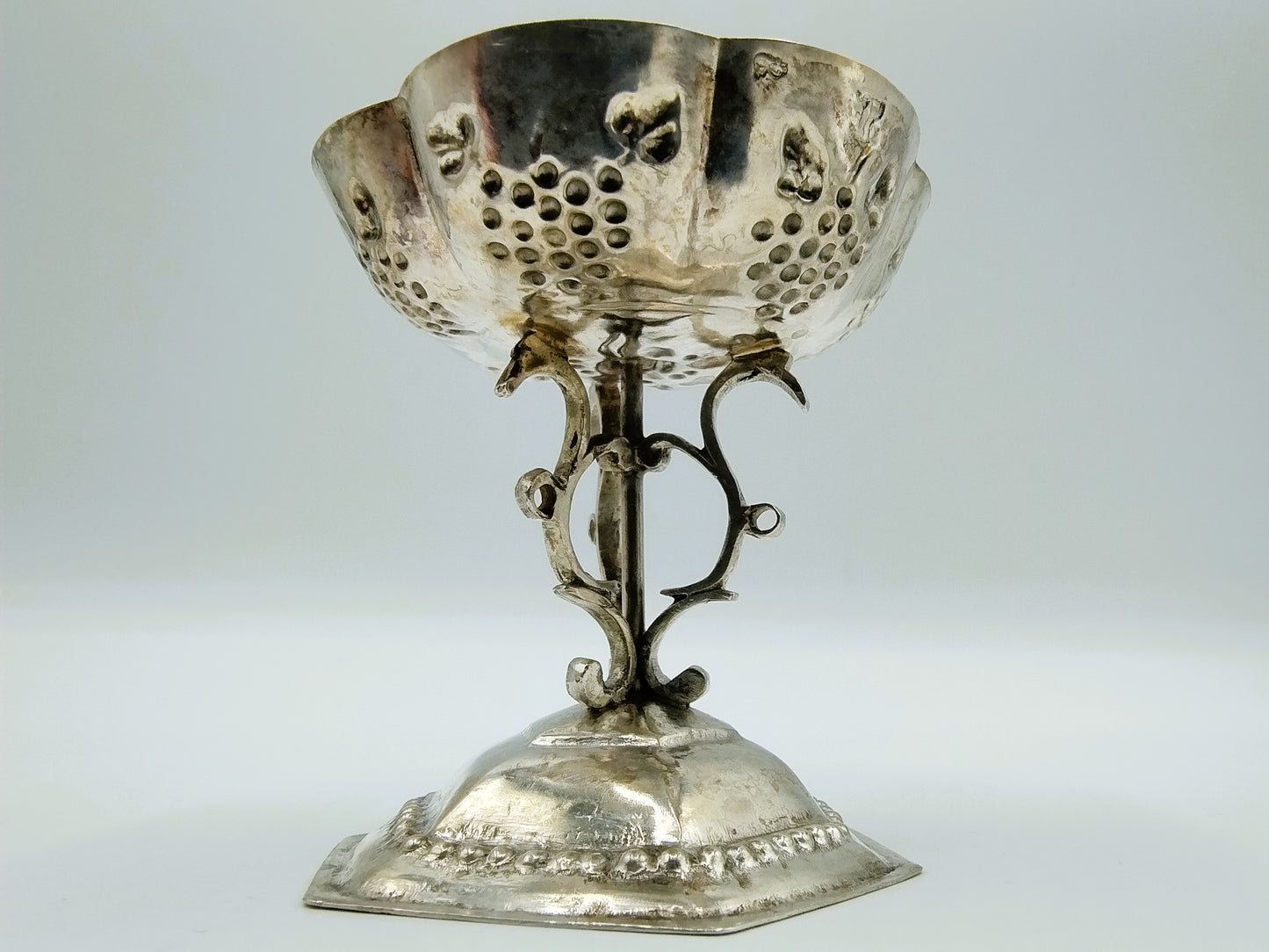 Zilveren miniatuur Tazza, R. Scheltens, Groningen, ca. 1860
