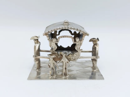 Miniatuur draagstoel met dragers, J. Verhoogt, Hoorn, 1910