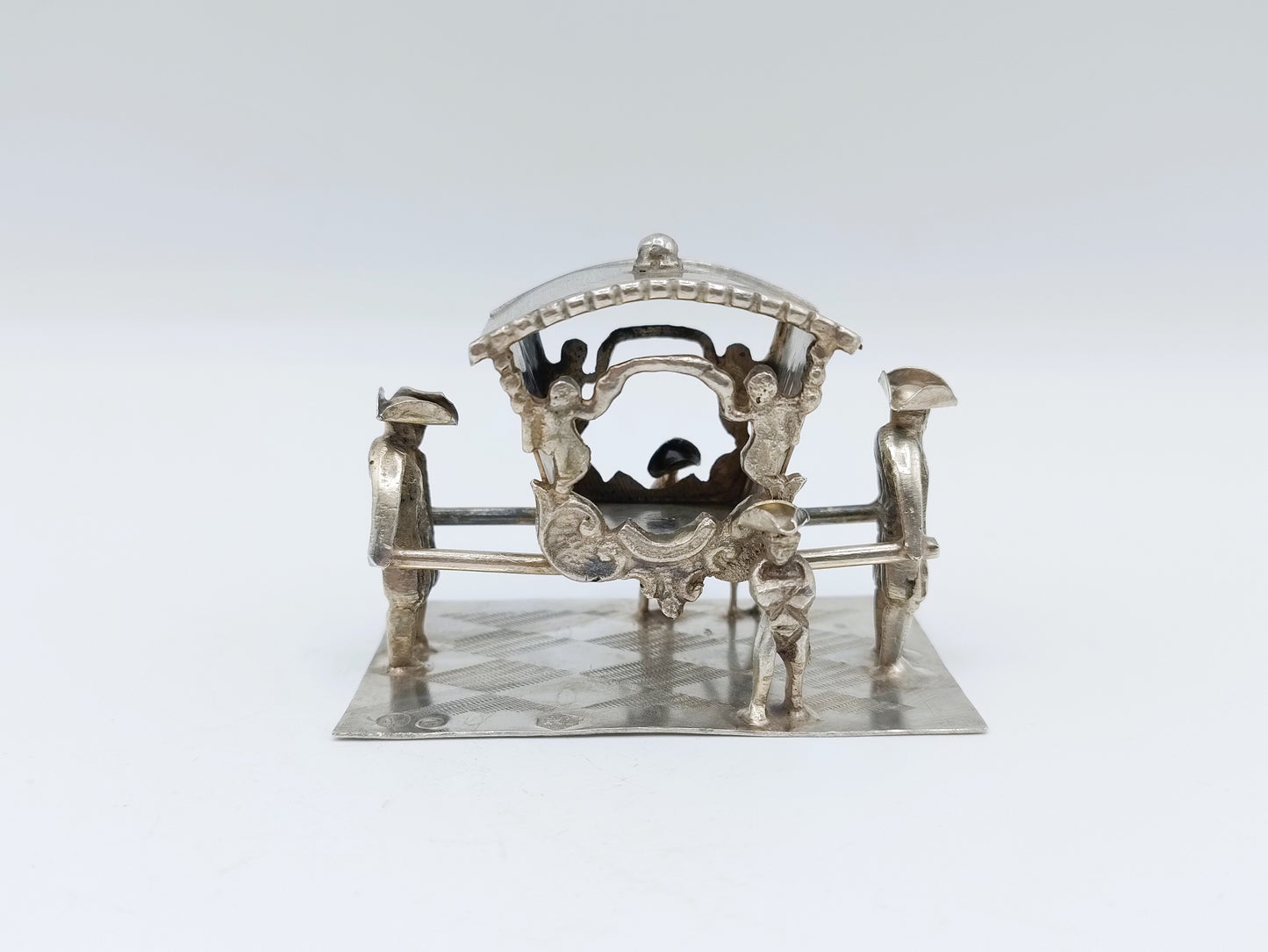 Miniatuur draagstoel met dragers, J. Verhoogt, Hoorn, 1910