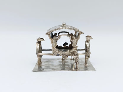 Miniatuur draagstoel met dragers, J. Verhoogt, Hoorn, 1910