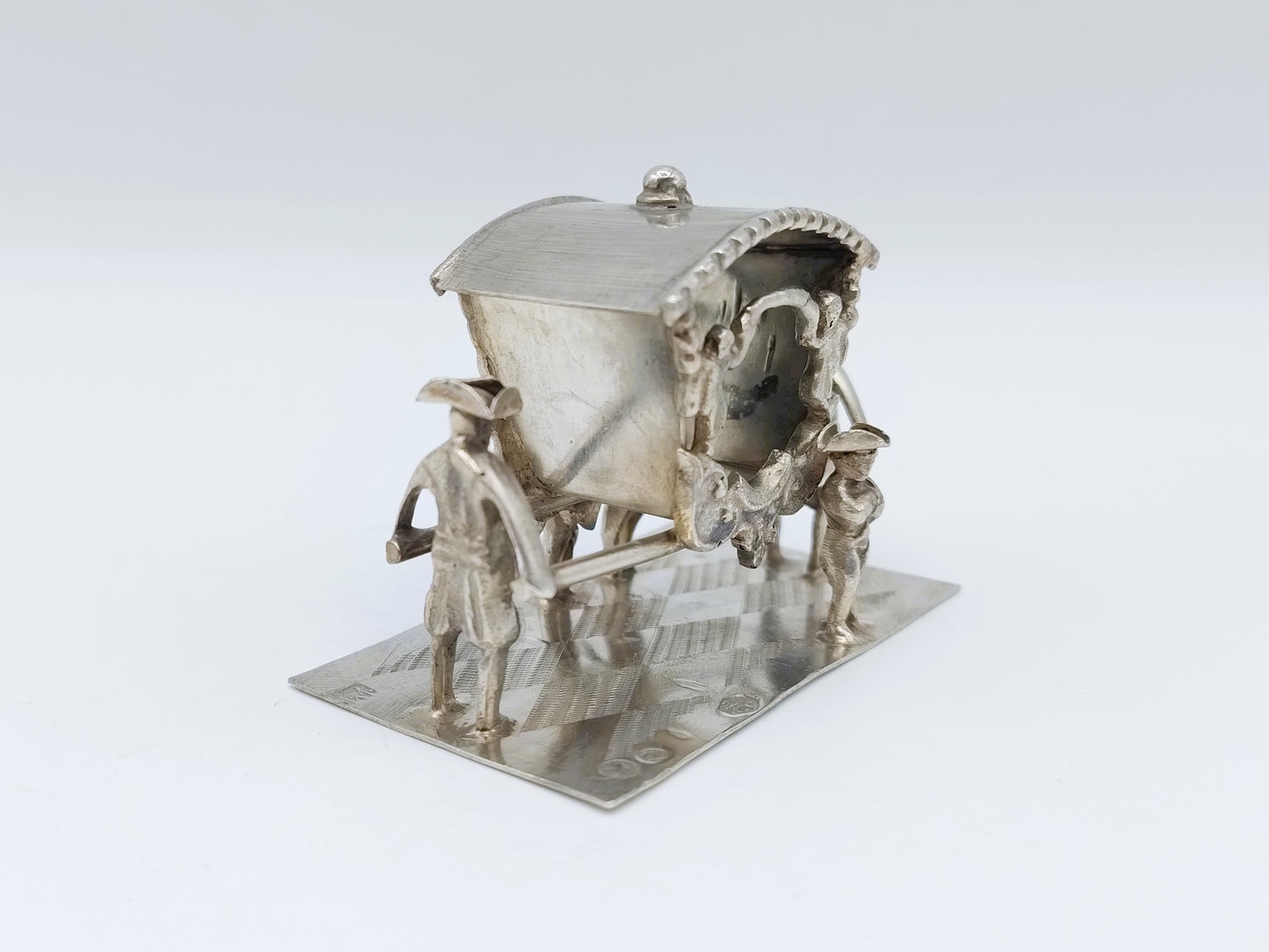 Miniatuur draagstoel met dragers, J. Verhoogt, Hoorn, 1910