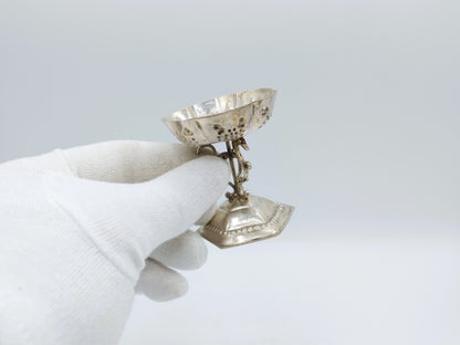 Zilveren miniatuur Tazza, R. Scheltens, Groningen, ca. 1860