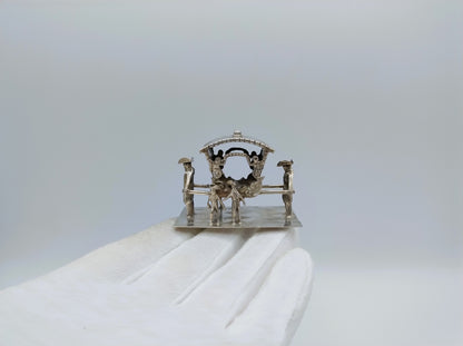 Miniatuur draagstoel met dragers, J. Verhoogt, Hoorn, 1910