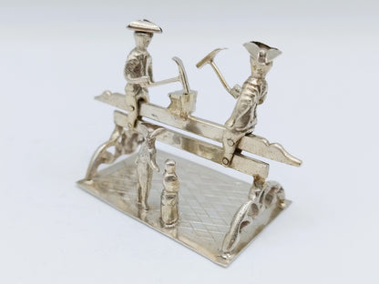 Miniatuur timmermannen,  J. Verhoogt, Hoorn, ca. 1910