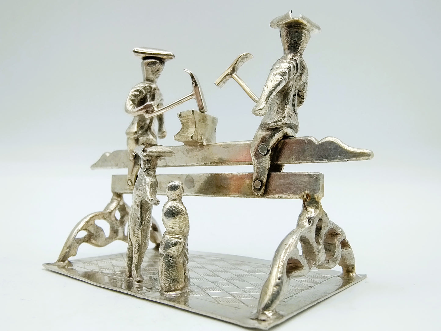 Miniatuur timmermannen,  J. Verhoogt, Hoorn, ca. 1910