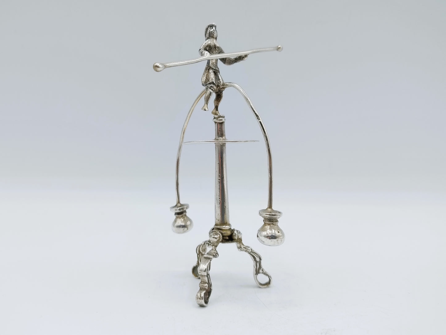 Zilveren miniatuur roulettespel, J.S. Zwanenburg & Zn, Sneek, 19e eeuws
