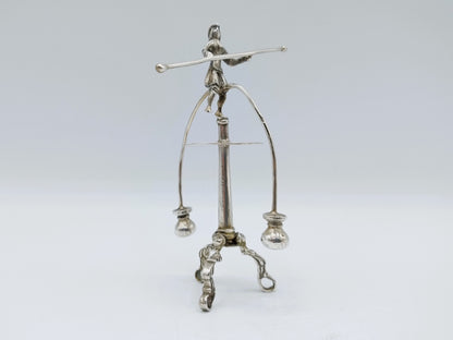 Zilveren miniatuur roulettespel, J.S. Zwanenburg & Zn, Sneek, 19e eeuws