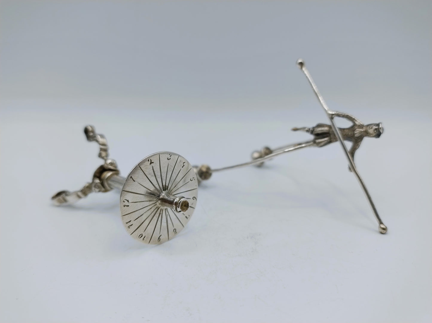 Zilveren miniatuur roulettespel, J.S. Zwanenburg & Zn, Sneek, 19e eeuws