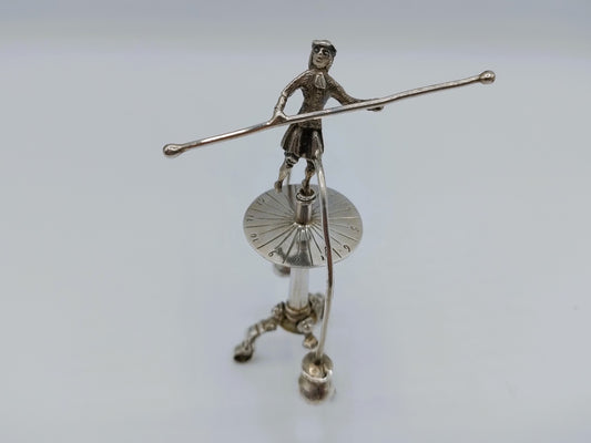 Zilveren miniatuur roulettespel, J.S. Zwanenburg & Zn, Sneek, 19e eeuws