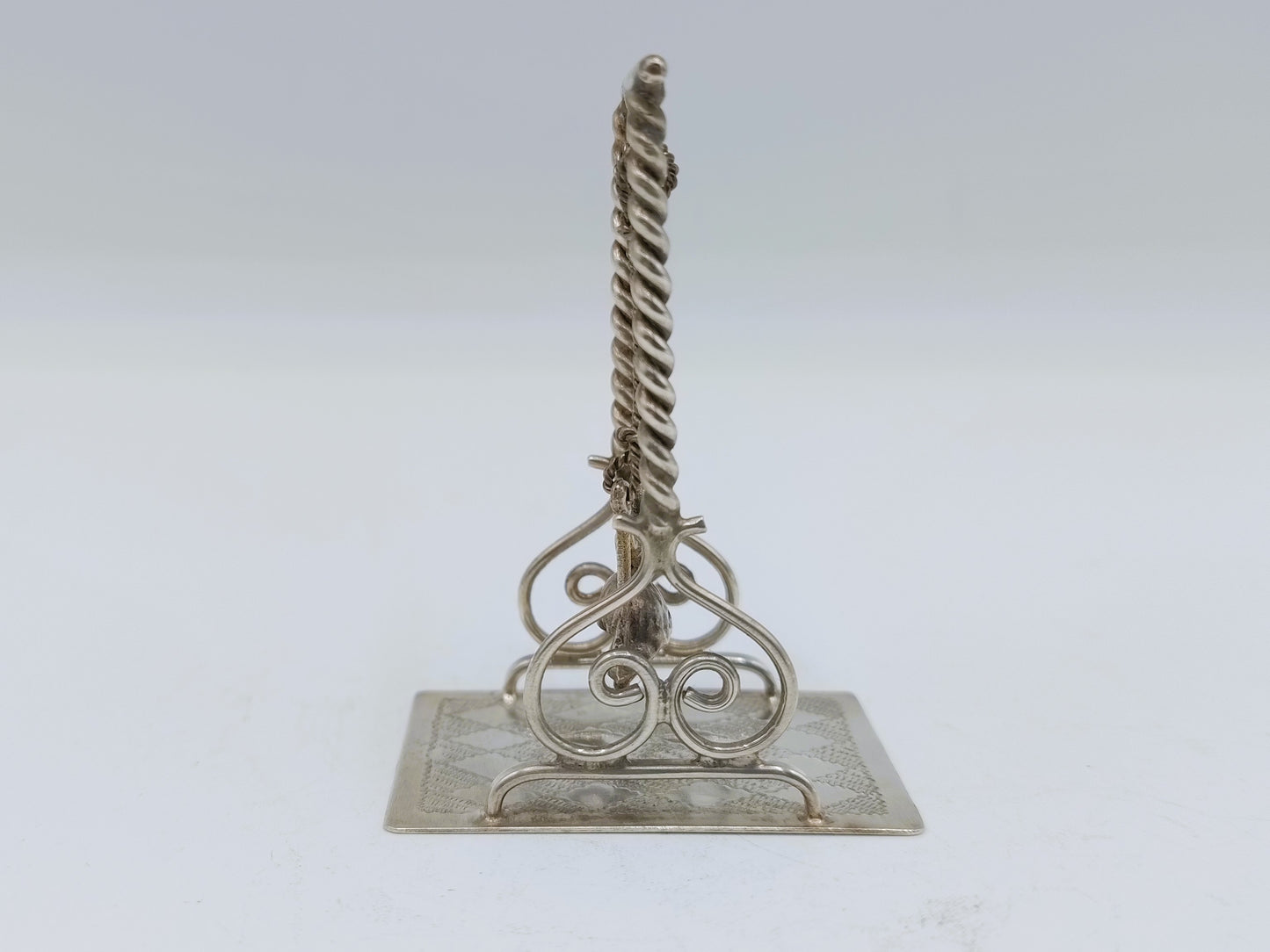 Zilveren miniatuur schommel, A.F. Westerwaal, Amsterdam, ca. 1910