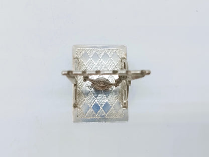 Zilveren miniatuur schommel, A.F. Westerwaal, Amsterdam, ca. 1910