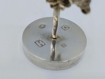 Zilveren miniatuur vogelkooi, R. Scheltens, Groningen, ca. 1860
