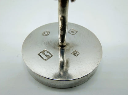 Zilveren miniatuur vogelkooi, R. Scheltens, Groningen, ca. 1860