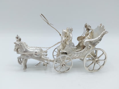 Zilveren miniatuurkoets, J. van Geffen, Amsterdam, 1780