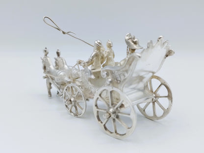 Zilveren miniatuurkoets, J. van Geffen, Amsterdam, 1780