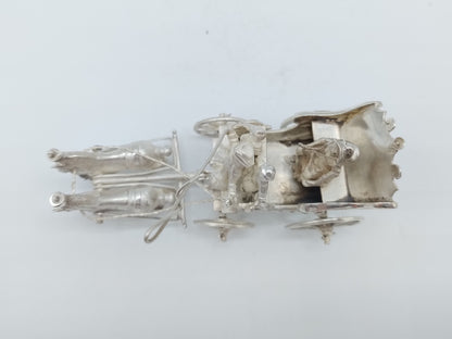 Zilveren miniatuurkoets, J. van Geffen, Amsterdam, 1780