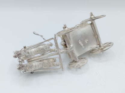 Zilveren miniatuurkoets, J. van Geffen, Amsterdam, 1780