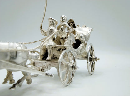 Zilveren miniatuurkoets, J. van Geffen, Amsterdam, 1780