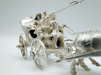 Zilveren miniatuurkoets, J. van Geffen, Amsterdam, 1780