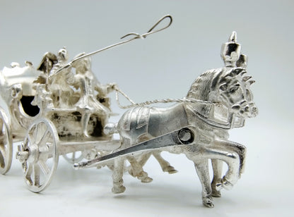 Zilveren miniatuurkoets, J. van Geffen, Amsterdam, 1780