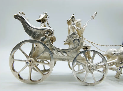 Zilveren miniatuurkoets, J. van Geffen, Amsterdam, 1780
