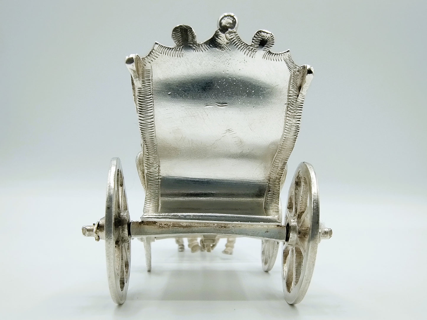 Zilveren miniatuurkoets, J. van Geffen, Amsterdam, 1780