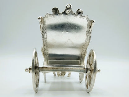 Zilveren miniatuurkoets, J. van Geffen, Amsterdam, 1780
