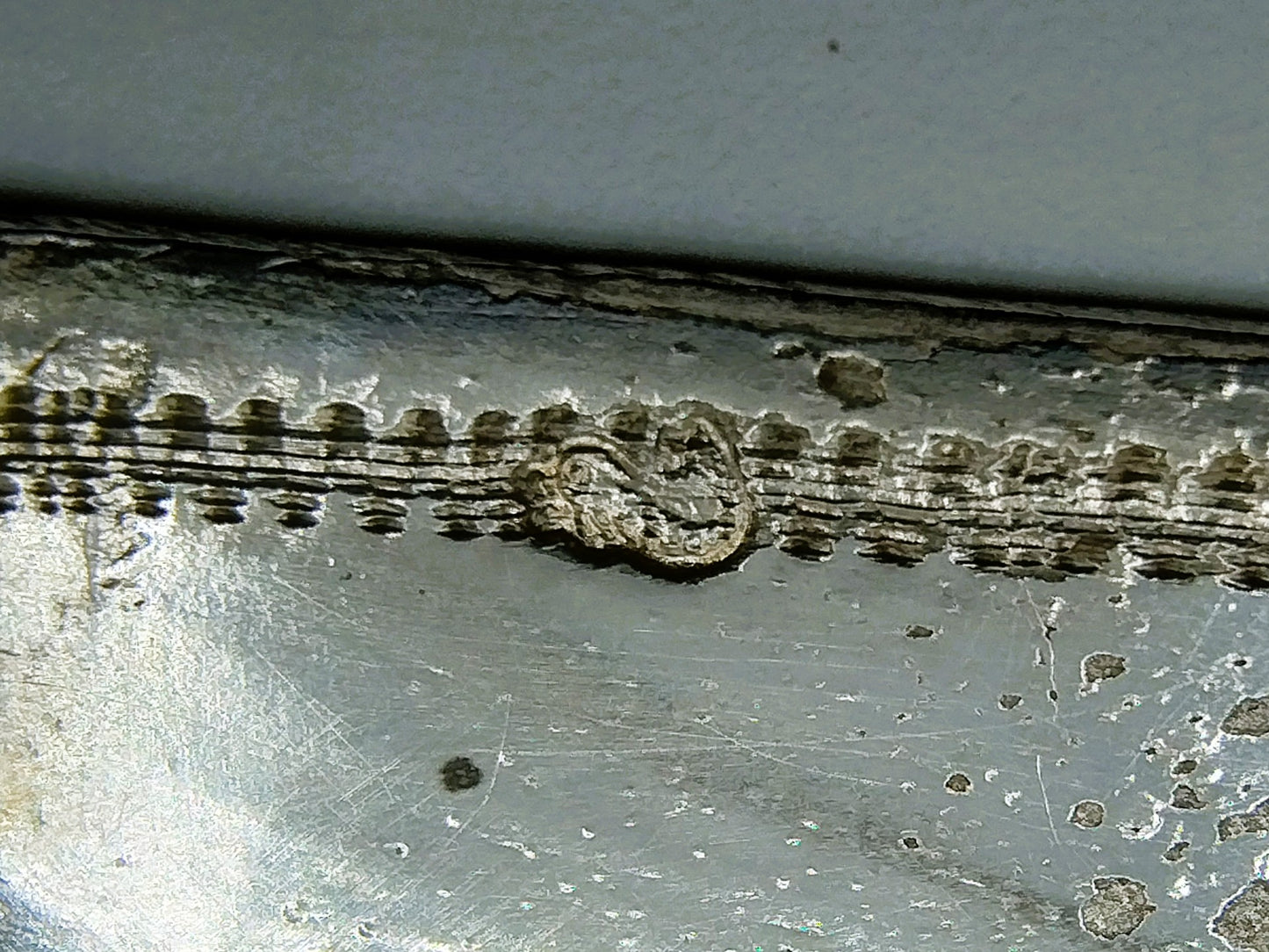 Zilveren miniatuur man met tweespan paarden, W. Freen, Dordrecht, 19e eeuws