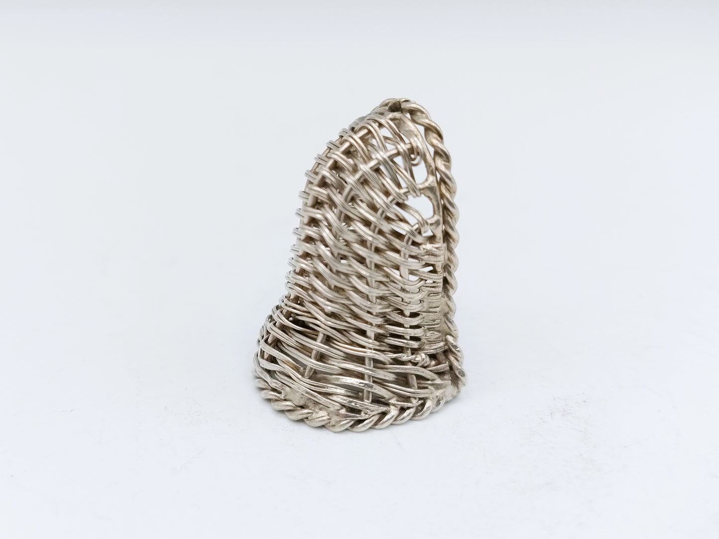 Zilveren miniatuur strandstoel, A.F. Westerwaal, Amsterdam, ca. 1910